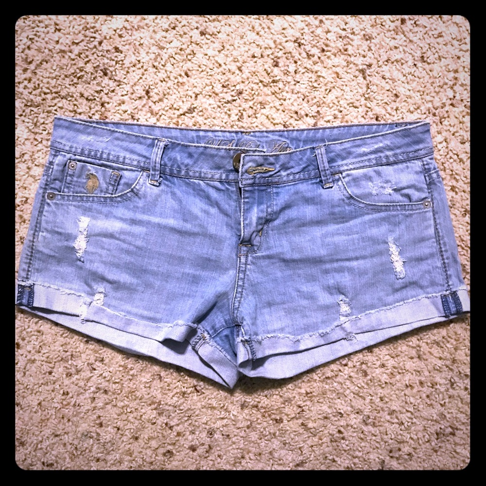 Destroyed look shorts